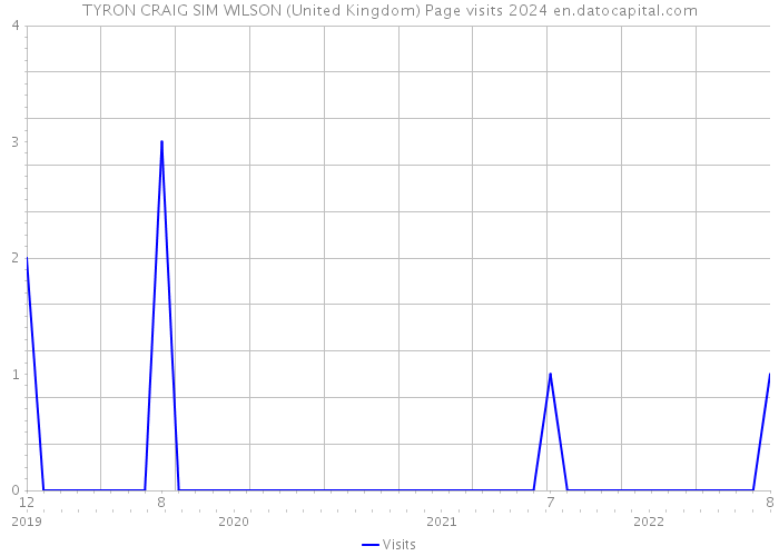 TYRON CRAIG SIM WILSON (United Kingdom) Page visits 2024 