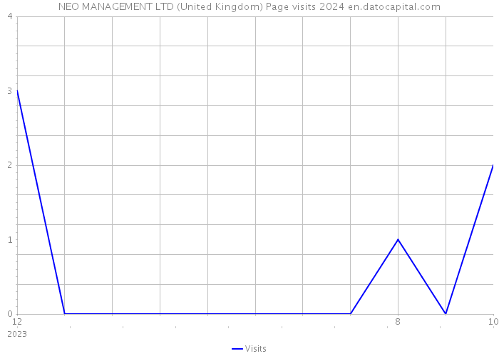 NEO MANAGEMENT LTD (United Kingdom) Page visits 2024 