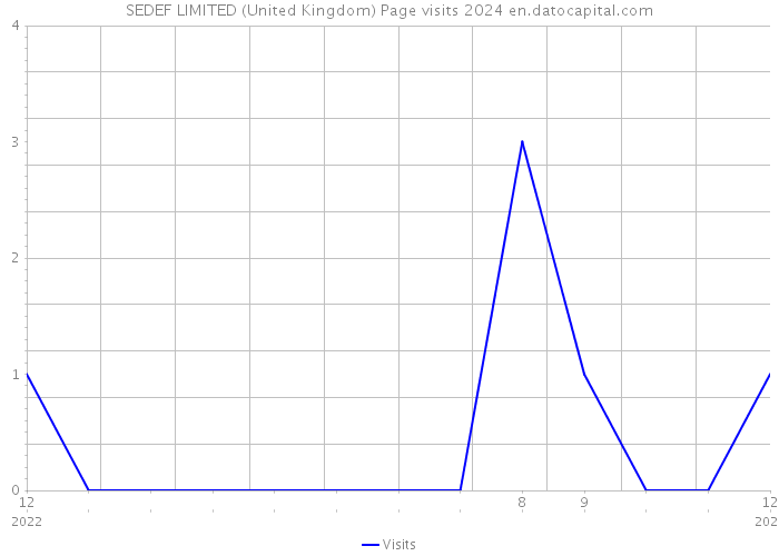 SEDEF LIMITED (United Kingdom) Page visits 2024 