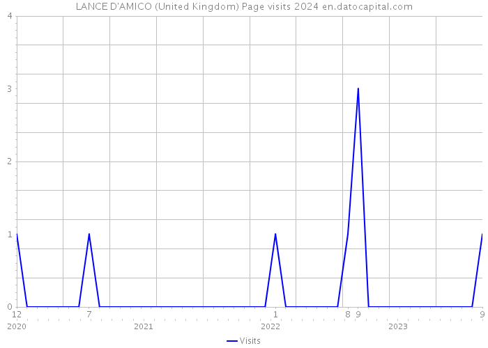 LANCE D'AMICO (United Kingdom) Page visits 2024 