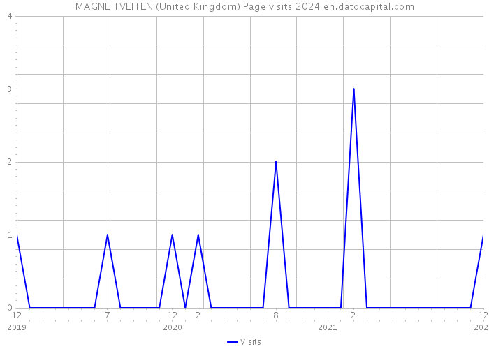 MAGNE TVEITEN (United Kingdom) Page visits 2024 