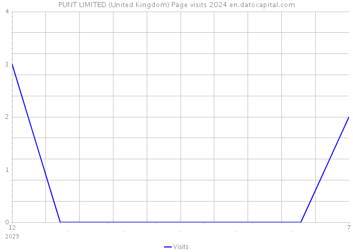 PUNT LIMITED (United Kingdom) Page visits 2024 