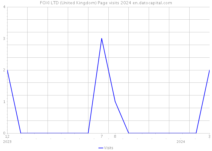 FOXI LTD (United Kingdom) Page visits 2024 