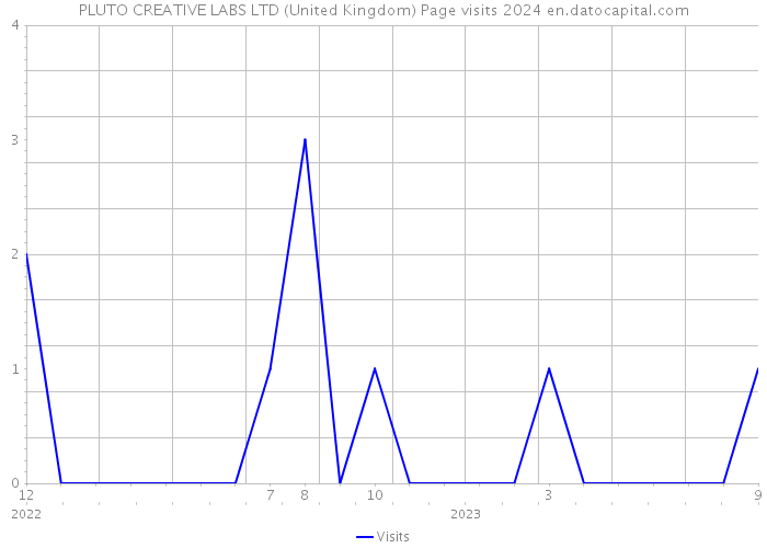 PLUTO CREATIVE LABS LTD (United Kingdom) Page visits 2024 