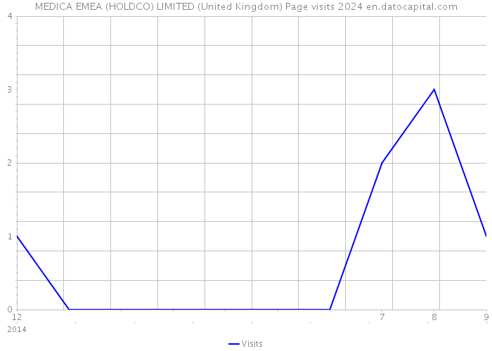MEDICA EMEA (HOLDCO) LIMITED (United Kingdom) Page visits 2024 