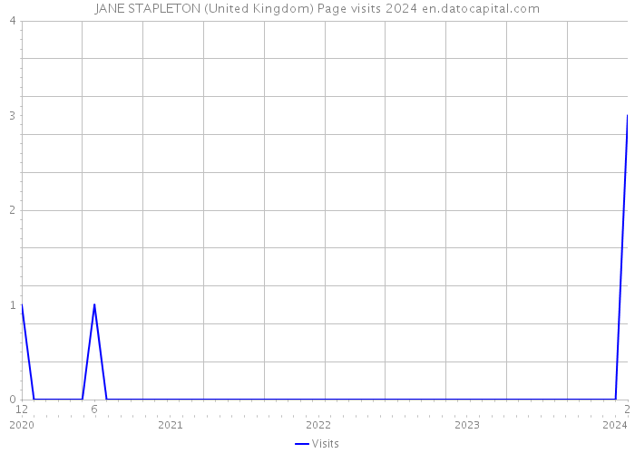 JANE STAPLETON (United Kingdom) Page visits 2024 