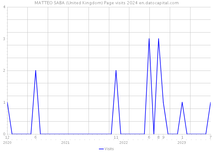 MATTEO SABA (United Kingdom) Page visits 2024 