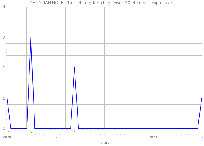 CHRISTIAN NOUEL (United Kingdom) Page visits 2024 