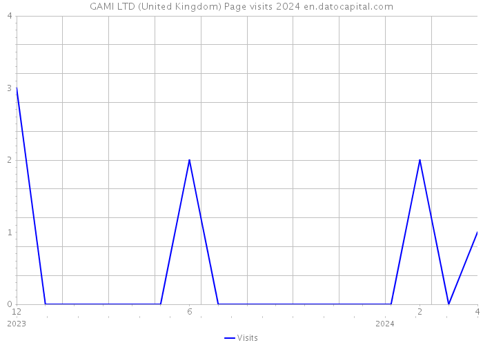 GAMI LTD (United Kingdom) Page visits 2024 