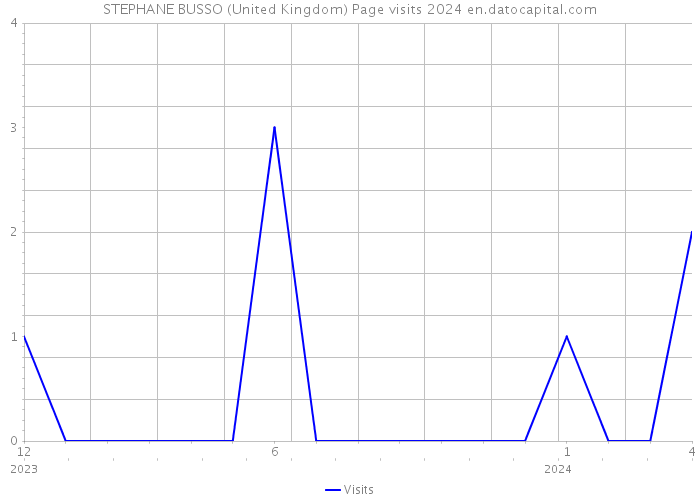 STEPHANE BUSSO (United Kingdom) Page visits 2024 