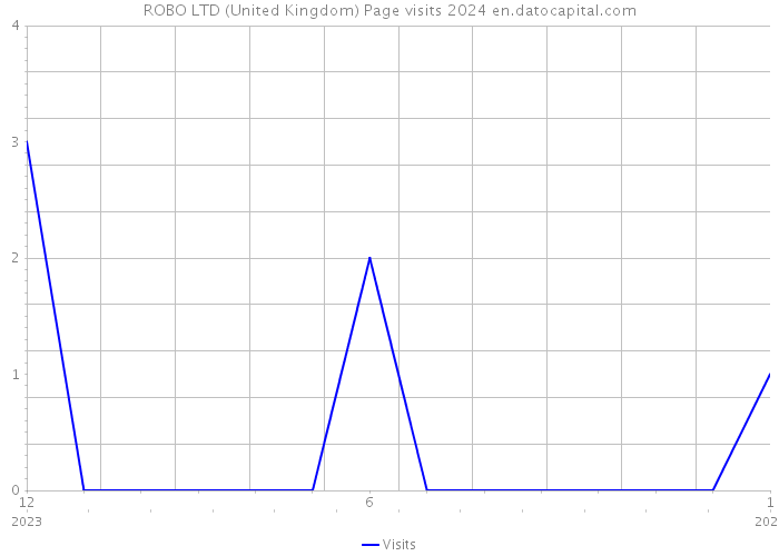 ROBO LTD (United Kingdom) Page visits 2024 