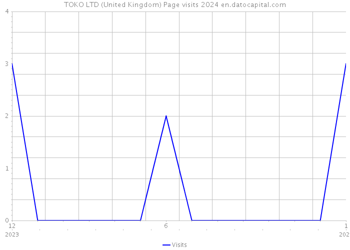 TOKO LTD (United Kingdom) Page visits 2024 