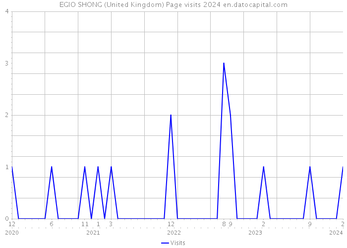 EGIO SHONG (United Kingdom) Page visits 2024 