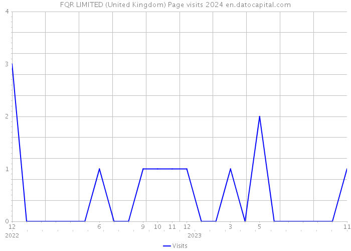 FQR LIMITED (United Kingdom) Page visits 2024 
