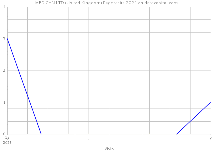 MEDICAN LTD (United Kingdom) Page visits 2024 