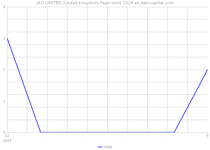 JAO LIMITED (United Kingdom) Page visits 2024 