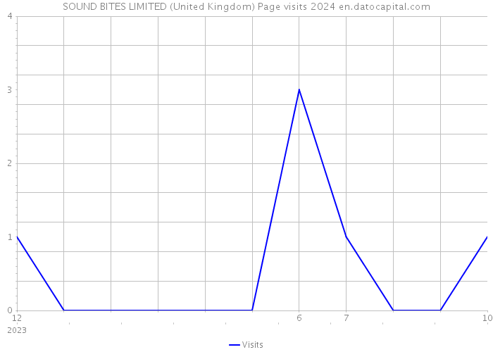 SOUND BITES LIMITED (United Kingdom) Page visits 2024 