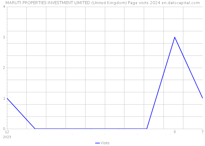 MARUTI PROPERTIES INVESTMENT LIMITED (United Kingdom) Page visits 2024 