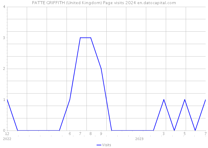 PATTE GRIFFITH (United Kingdom) Page visits 2024 