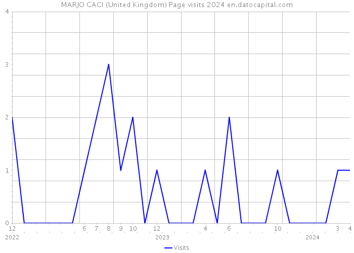 MARJO CACI (United Kingdom) Page visits 2024 