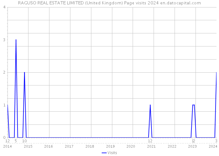 RAGUSO REAL ESTATE LIMITED (United Kingdom) Page visits 2024 