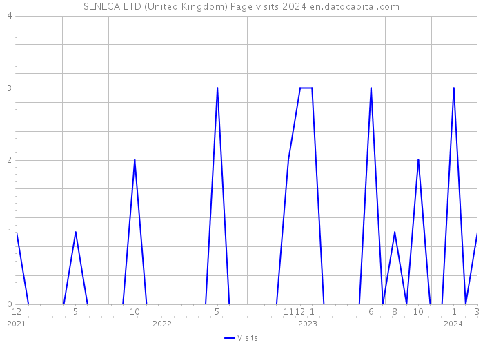 SENECA LTD (United Kingdom) Page visits 2024 