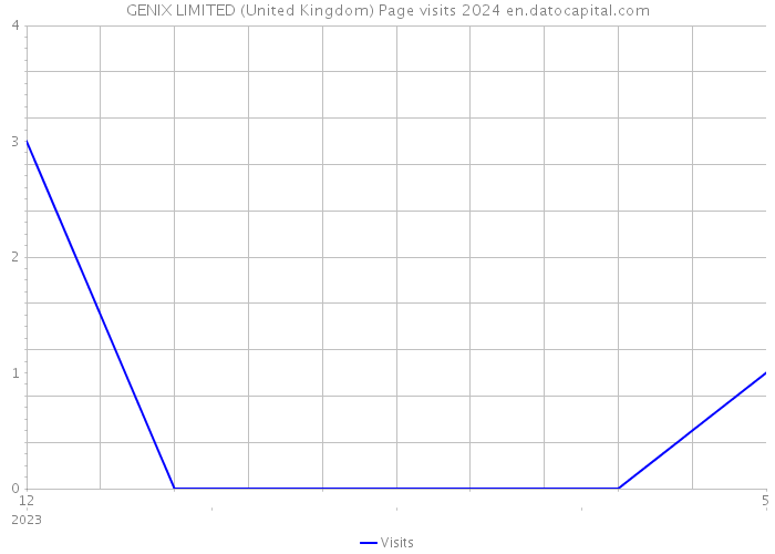 GENIX LIMITED (United Kingdom) Page visits 2024 