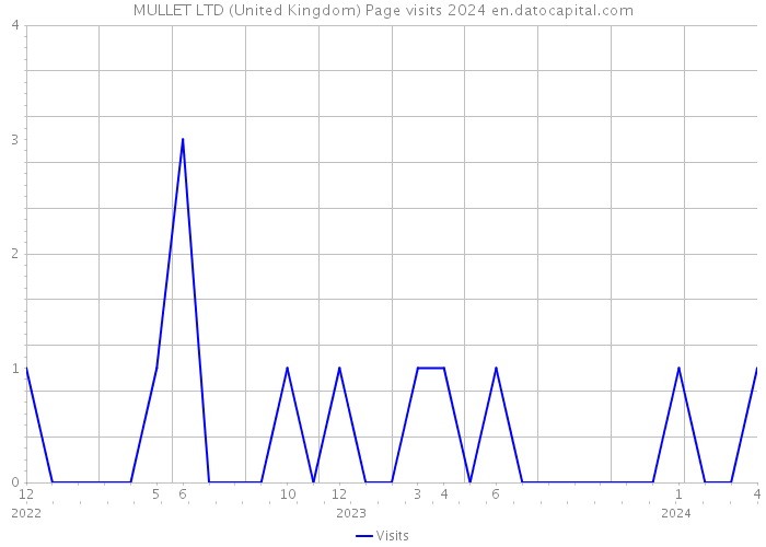 MULLET LTD (United Kingdom) Page visits 2024 