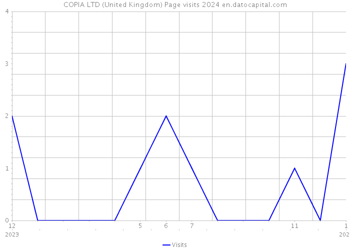 COPIA LTD (United Kingdom) Page visits 2024 