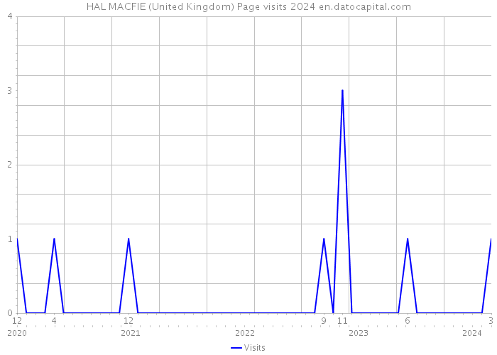HAL MACFIE (United Kingdom) Page visits 2024 