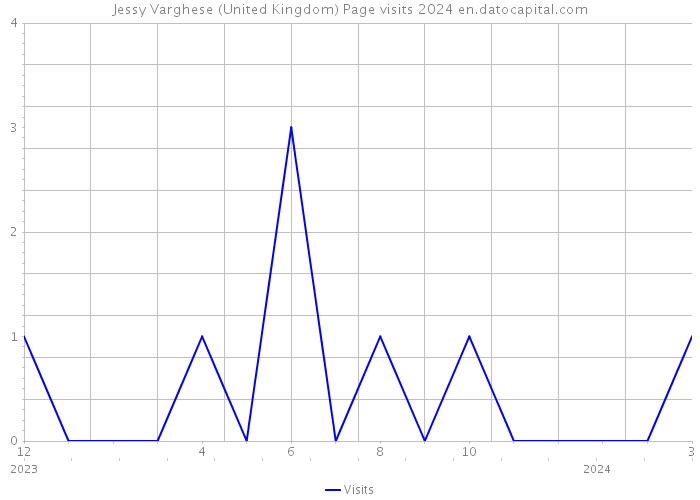 Jessy Varghese (United Kingdom) Page visits 2024 