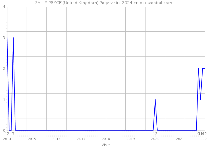 SALLY PRYCE (United Kingdom) Page visits 2024 