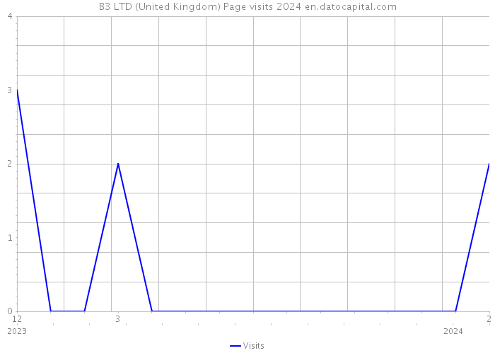 B3 LTD (United Kingdom) Page visits 2024 