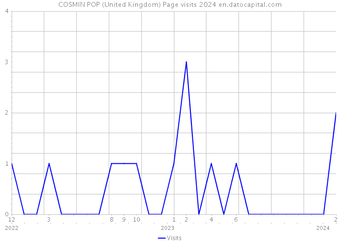 COSMIN POP (United Kingdom) Page visits 2024 