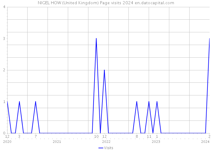 NIGEL HOW (United Kingdom) Page visits 2024 