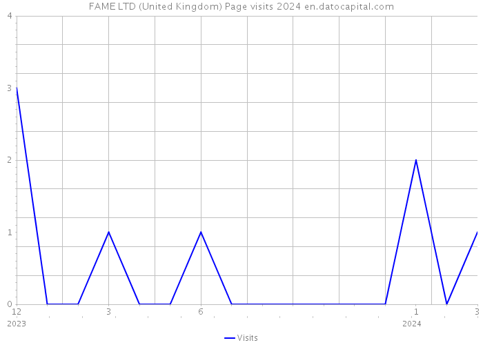 FAME LTD (United Kingdom) Page visits 2024 