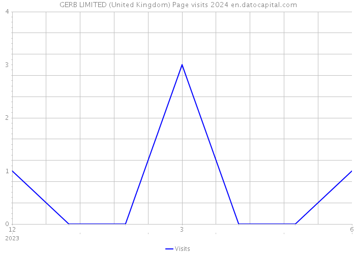 GERB LIMITED (United Kingdom) Page visits 2024 