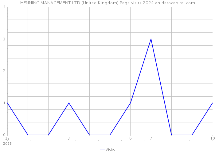HENNING MANAGEMENT LTD (United Kingdom) Page visits 2024 