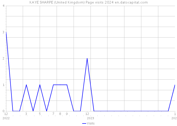 KAYE SHARPE (United Kingdom) Page visits 2024 