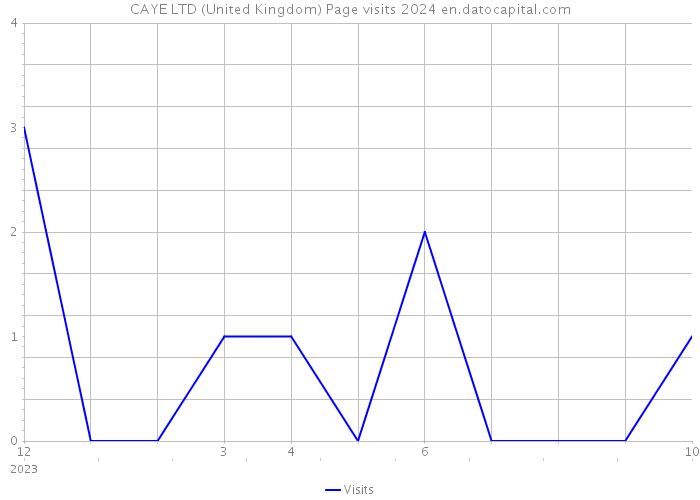 CAYE LTD (United Kingdom) Page visits 2024 