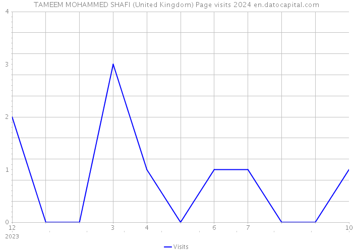 TAMEEM MOHAMMED SHAFI (United Kingdom) Page visits 2024 
