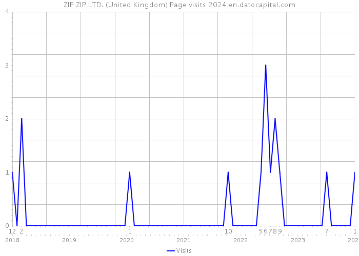 ZIP ZIP LTD. (United Kingdom) Page visits 2024 