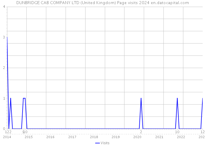 DUNBRIDGE CAB COMPANY LTD (United Kingdom) Page visits 2024 