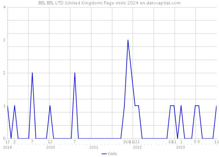 BEL BEL LTD (United Kingdom) Page visits 2024 