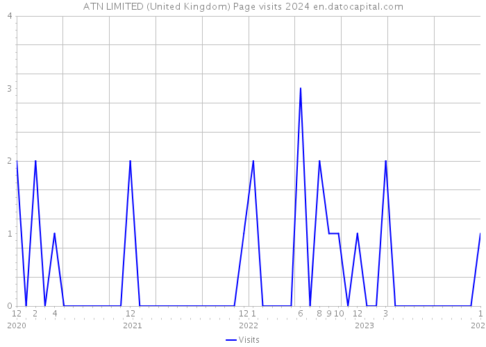 ATN LIMITED (United Kingdom) Page visits 2024 