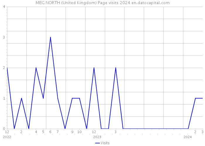 MEG NORTH (United Kingdom) Page visits 2024 