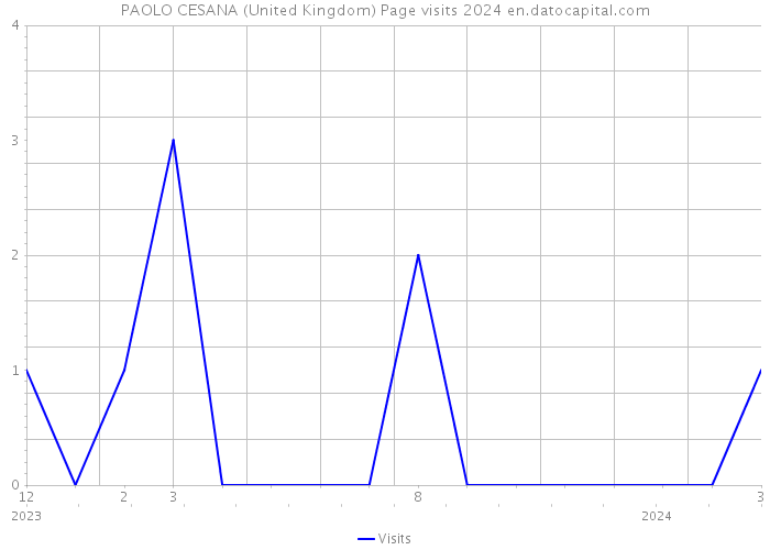 PAOLO CESANA (United Kingdom) Page visits 2024 