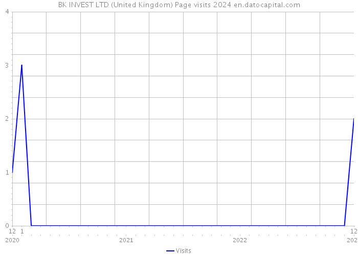 BK INVEST LTD (United Kingdom) Page visits 2024 