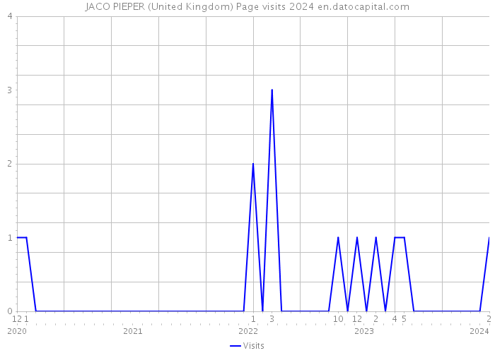 JACO PIEPER (United Kingdom) Page visits 2024 