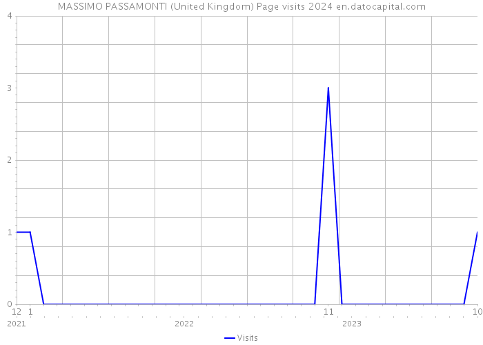 MASSIMO PASSAMONTI (United Kingdom) Page visits 2024 